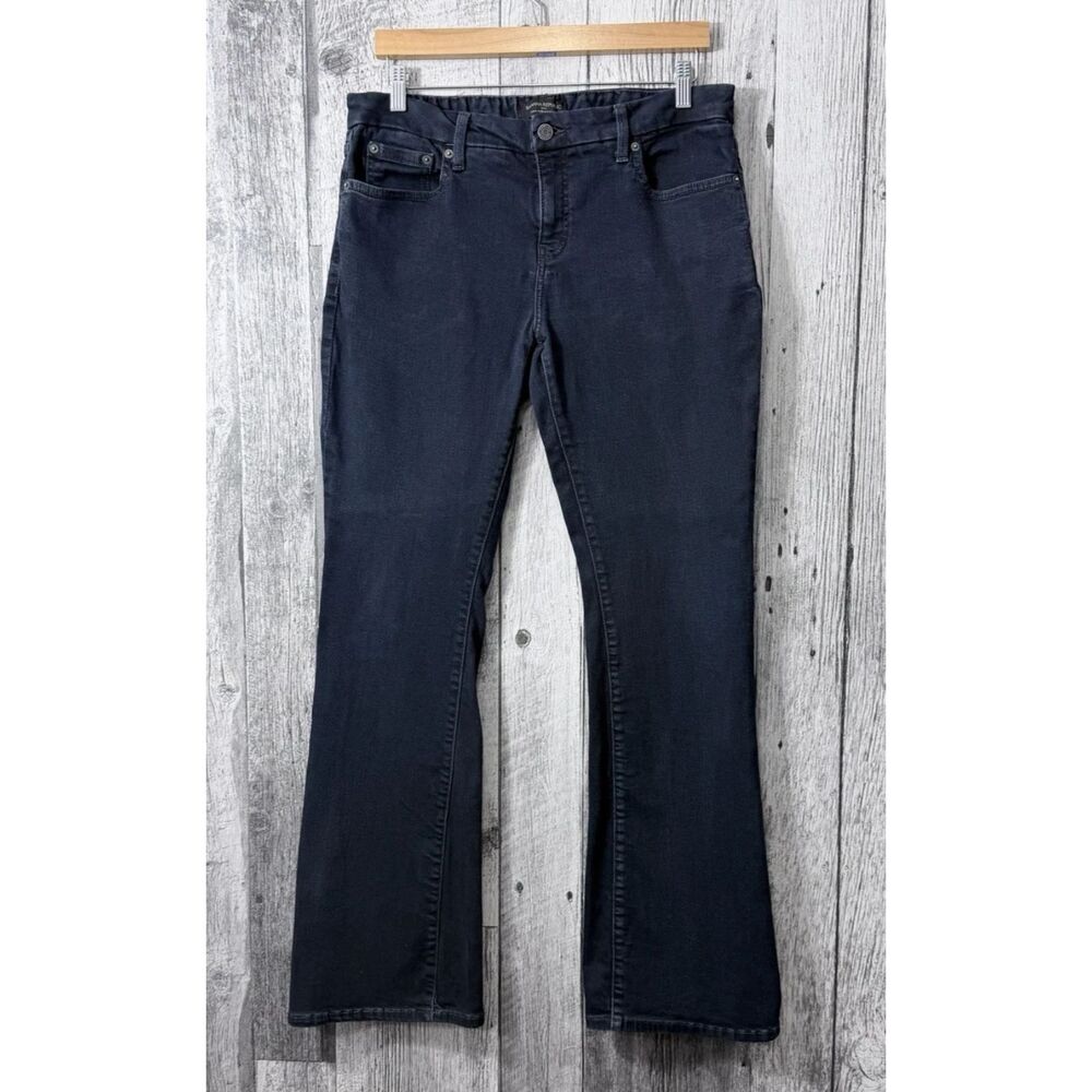 Banana Republic Low Rise Bootcut Jeans Dark Wash Women's Sz 12 (Fit 32x32.5)